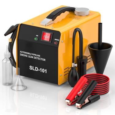 Imagem de Detector de vazamento de máquina de fumaça automotiva, testador de diagnóstico de fumaça a vácuo de evap de 12 V CC, detector de vazamento de combustível para sistema de tubulação, motocicleta, carro