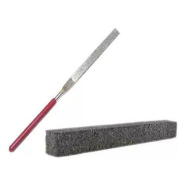 Imagem de Kit Acertar Rebolo + Diamante Lima Diamantada P/ Acertar - EURO