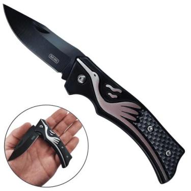 Imagem de Canivete com Lâmina de Aço Inoxidável 7cm, Leve de 70g e Clip Para Bol