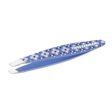 Imagem de Pinça Tweezerman Lisbon Sea Mini Slant para sobrancelhas