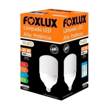 Imagem de Lâmpada led alta potência 40w bulbo branca 6500k bivolt foxlux bivolt