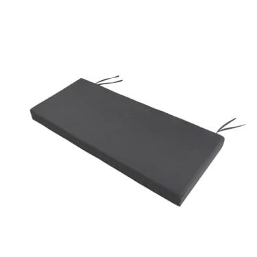 Imagem de ELKOHA Almofada de bancada externa 106 x 45 x 7,6 cm à prova d'água para móveis de pátio, almofada de substituição grossa para sofá de varanda de jardim com capa removível e laços