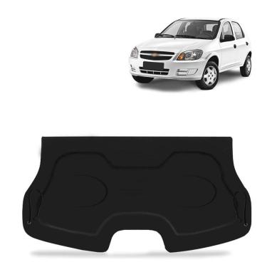 Imagem de Tampão Porta Malas Celta 4 Portas 2000 A 2016 Preto Furos 6x9 Com Cordinhas