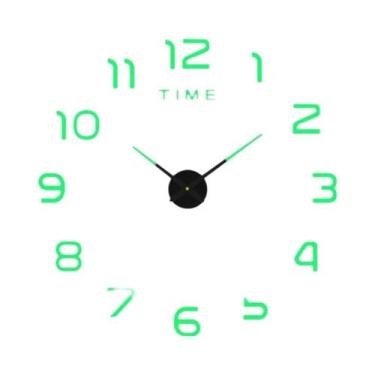 Imagem de Relógio de Parede Moderno 3D DIY - Quartzo, Acrílico e Espelho - Decor