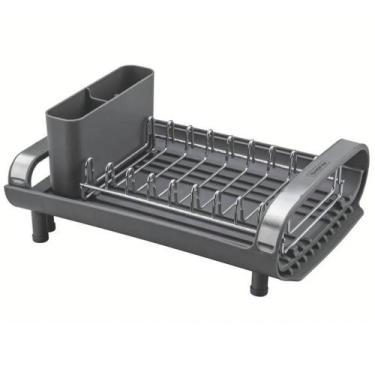 Imagem de Escorredor Secador de Louças Tramontina Pratos Talheres Compacto Plura