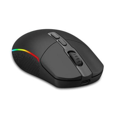 Imagem de Mouse Gamer Sem Fio Redragon Invader Pro, RGB, 10000 DPI, 9 Botões, Wi