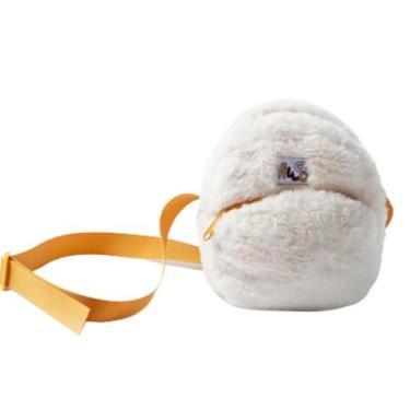 Imagem de Bolsa Infantil de Pelúcia Menina Hering, Branco, Pequeno
