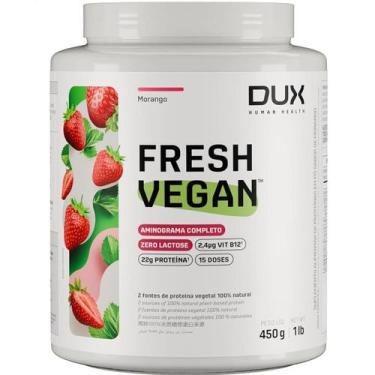 Imagem de Fresh Vegan Dux Nutrition - 450g, Unico, Morango