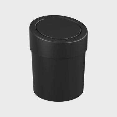 Imagem de Lixeira para Cozinha Banheiro Press 5 Litros Preto - Coza