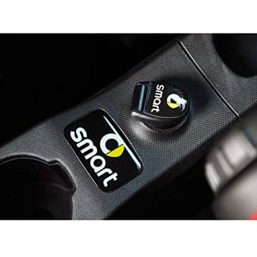 Imagem de SHIFENG Adesivo de decoração de interiores de carro 3D Adesivo de isqueiro Adesivo de alça de gaveta para Mercedes-benz New Smart 453 fortwo forfour (2 peças)
