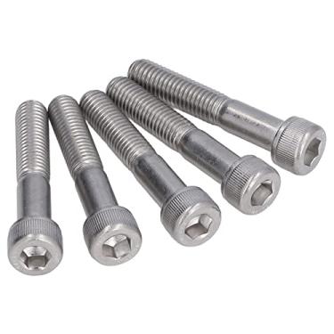 Imagem de A2-70 Parafusos de Soquete Sextavado, 10 Unidades de Tampas de Cabeça Cilíndrica M10 Parafusos de Máquinas Industriais Parafusos de Soquete Sextavado A2-70 de Aço Inoxidável,