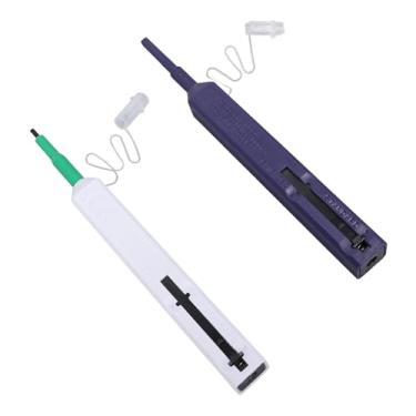 Imagem de Kit de Caneta de Limpeza de Fibra óptica de 2 Unidades 180 ° Tipo de Prensa Giratória Caneta de Limpeza de Conector de Fibra óptica para 1,25 MmLC MU2,5 Mm SC FC STE2000 Com