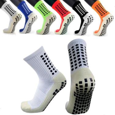 Imagem de Meia Meião Antiderrapante Futebol Esportiva Corrida Treino - Loja Brai