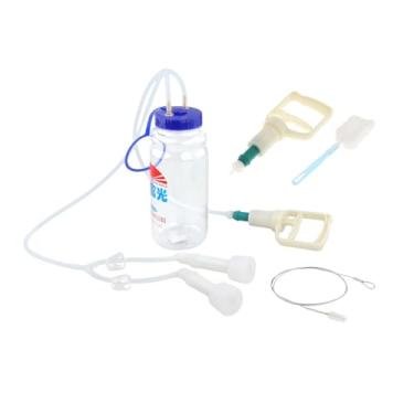 Imagem de Ｂｅｓｇａ Kit de ordenhador de vaca de vaca de para esforço de economia de gado Equipamento manual de ordenha uso de laticínios suprimentos de gado leve, Dupla Teta 2000ml