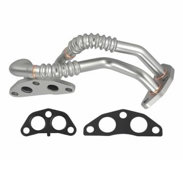 Imagem de maXpeedingrods Conjunto de tubo inferior da linha de mangueira do refrigerador de óleo do motor com junta para Lexus Rx350 2007-2016 Rx450H 2010-2016, para Toyota Highlander 2008-2019 Sienna Venza