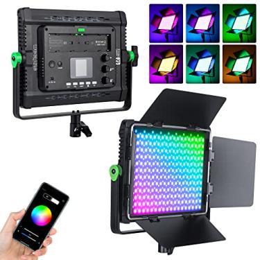 Imagem de VILTROX 30W RGB LED Photography Light Panel, Bi-Color Variable 2800K~6800K with APP Control for Video Photography, CRI97+ TLCI97 Led Video Light Panel +Barndoor, NO Light Stand (weeylite WP35)