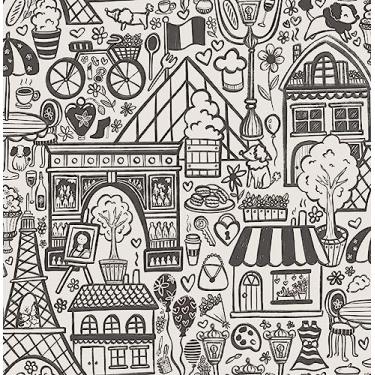 Imagem de Oui Paris Papel de parede de carvão