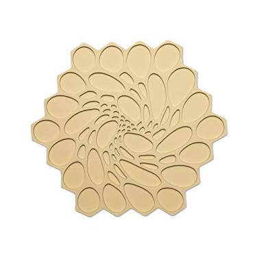 Imagem de Moderno tripé de silicone Hive, descanso de panela, Honey, Single