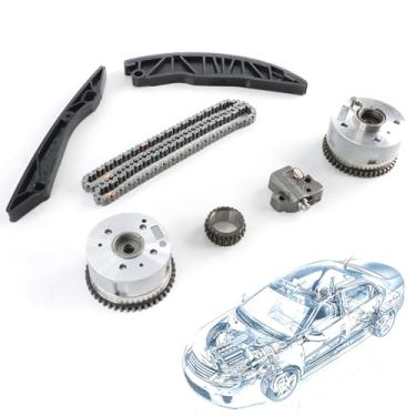 Imagem de Copachi Kit de corrente de distribuição 24440-2B000 para Creta Veloster ProCeed Rio Elantra Solaris 1.6L G4FG OE Substituição 24350-2B000 24370-2B800