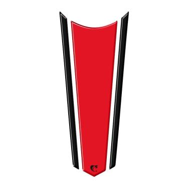 Imagem de Adesivo Faixa Gravata Resinado Tanque Moto Honda Vermelho E Preto