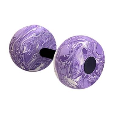 Imagem de menolana Halteres para exercícios aquáticos, equipamento aeróbico aquático, homens e mulheres, fortalecimento da parte superior do corpo, fitness em piscina, Roxo E Branco