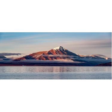 Imagem de Adesivo Decorativo de Parede Paisagem Montanha e Lago Gelado - Gaudesi