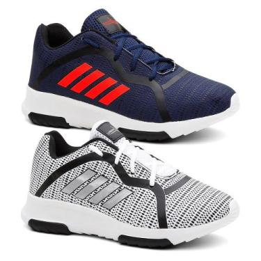 Imagem de Kit 2 Pares Tênis Masculino Sport Academia Caminhada Lorenzzo Lopez, 3