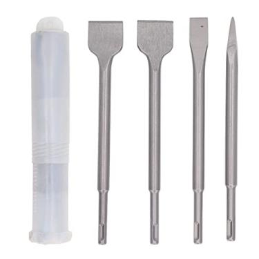Imagem de 4 Peças de Cinzéis de Martelo, Conjunto de Ferramentas de Escultura - Processamento de Têmpera de Alta Frequência, Ampla Aplicação para Parede de Tijolo de Concreto de Pedra,