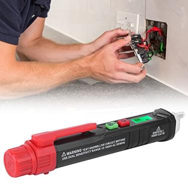 Imagem de Detector de Tensão CA, Testador de Tensão HT100P Indicador de Rotação Trifásica Sem Contato Detector de Tensão CA Pen Tester Alarme Sonoro, Termômetros Infravermelhos