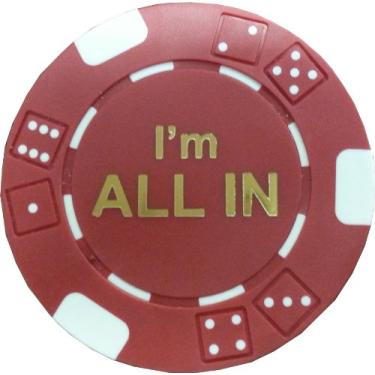 Imagem de 10 fichas Texas Holdem I'm All in Tournament Poker Casino