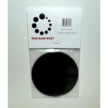 Imagem de WAR BASE WEST 100mm Round Gaming Base, Pack of 1, Black, Compatible with Warhammer 40K and Age of Sigmar