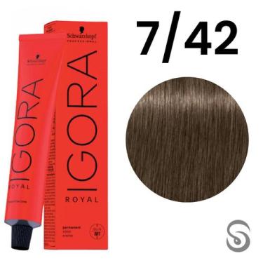 Imagem de Schwarzkopf Igora Royal 7/42 60ML, UNICA