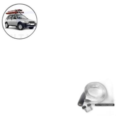 Imagem de Rack Teto Porta Escada Gol Voyage Astra Kwid + 1 Trava Seg - Doxa