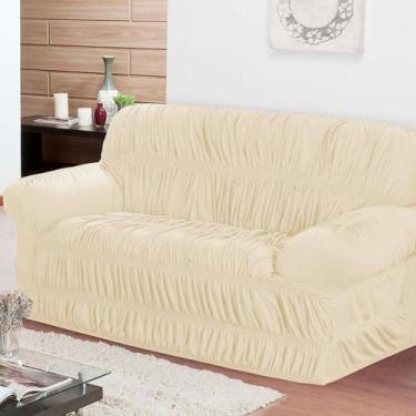 Imagem de Capa de Sofá 2 Lugares Elástica em Malha Gel - Cores Chamativas e Fixa