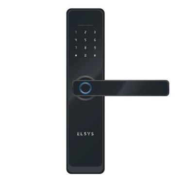 Imagem de Fechadura Digital Wi-Fi Com Biometria Esf-De4000B - Elsys, Preto