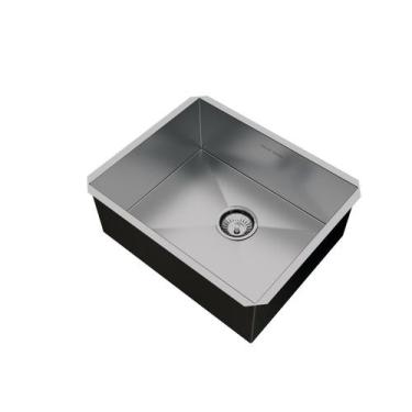 Imagem de Cuba Inox Embutir Quadrada Gourmet 500 X 400 Com Válvula - Calha Úmida