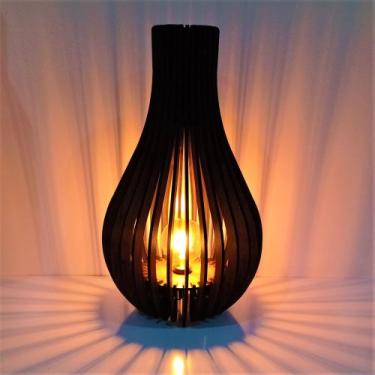 Imagem de Abajur de chão luminária 60x35cm 6mm acompanha lâmpada sala quarto - F