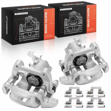 Imagem de A-Premium Conjunto de pinça de freio a disco com suporte compatível com veículos Volkswagen e Audi - Jetta 2005-2010, Golf 2010, GTI 2006-2009, Rabbit 2006-2009, A3 2008, A3 Quattro 2006-2007 - Lado