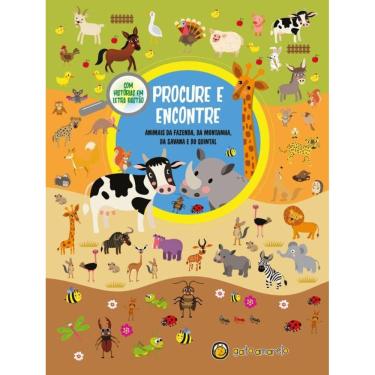 Imagem de Procure E Encontre: Animais Da Fazenda, Da Montanha, Da Savana E Do Quintal