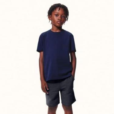 Imagem de Bermuda Infantil Menino Verão Moletom Cinza - Hering Kids-Masculino
