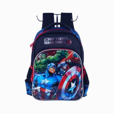 Imagem de Mochila De Costas Infantil Avengers IS41641AG - Luxcel, Azul