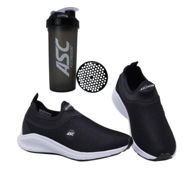 Imagem de Tênis Esportivo Masculino Ultra Leve com Calce Fácil + Squeeze Shaker – Ideal para Academia-Unissex