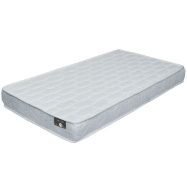 Imagem de Colchão para Berço Ortho Baby Kids padrão americano D18 bordado com forro em PVC impermeável largura de 70 cm Branco