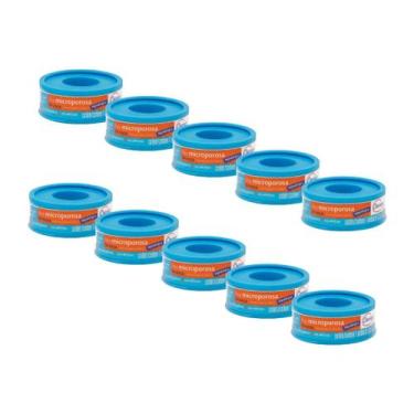 Imagem de Fita Micropore Cremer Branco 1,2cm x 10m Kit com 10 Unidades