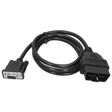 Imagem de Phefop 16PIN OBD2 a RS232 DB9 Cabo do Adaptador de Diagnóstico de Carro de Carro, Ferramentas de Diagnóstico Compatíveis Com OBD1, para Conectar a Interface de Diagnóstico e OBD ⅱ