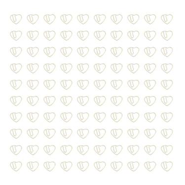 Imagem de Clipes de papel em forma de coração clipes de papel decorativo Conjunto de documentos Organizar documentos Marcar páginas para a escola de escritório 100pcs com caixa de (Ouro)