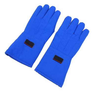 Imagem de Luvas criogênicas, luvas protetoras de nitrogênio líquido LN2 de baixa temperatura, luvas congeladas de segurança de armazenamento a frio, -260 °C a +148 °C ou 147.8 °C