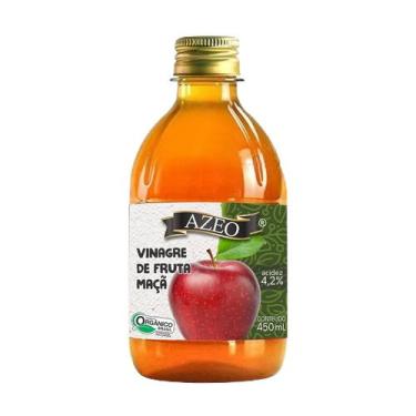 Imagem de Vinagre de Fruta Maçã Orgânico com Selo 450ml Azeo
