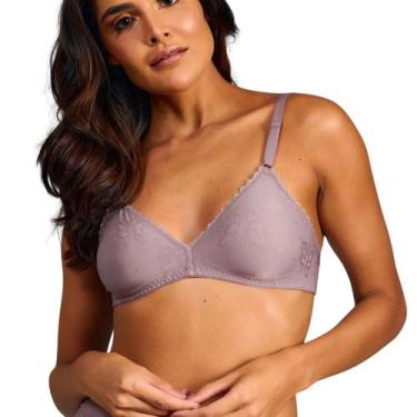 Imagem de Sutiã Triangulo Borboletas Sem Bojo e Aro Duloren 121547, EG, Berinjel