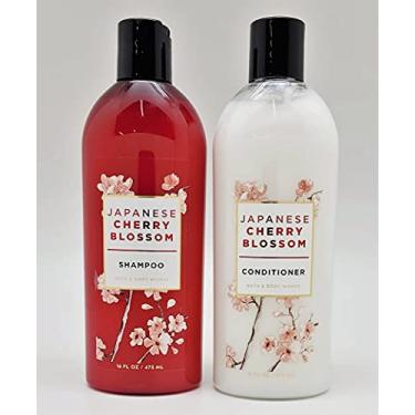 Imagem de Bath & Body Works - Pacote com 2 peças - flor de cerejeira japonesa - xampu e condicionador - 40 ml cada